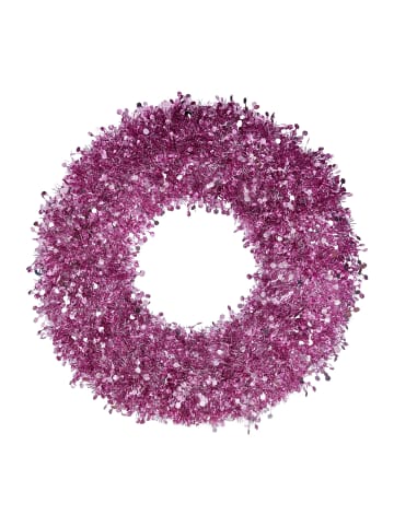 Butlers Kranz PINK TINSEL Lametta in Pink