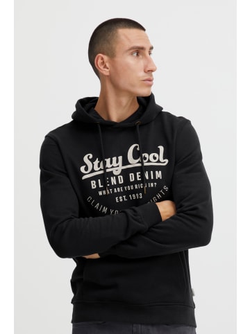 BLEND Kapuzenpullover Sweatshirt in Schwarz