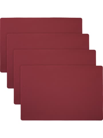 Erwin Müller Tischset 4er-Pack Lagoa in bordeaux