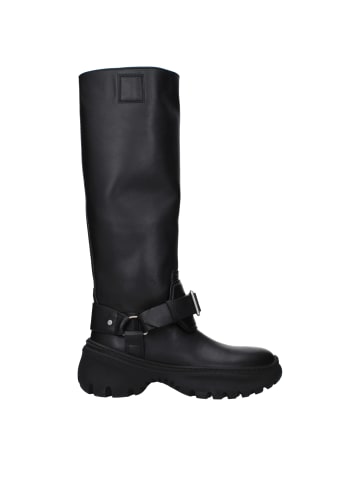Burberry Schwarz Leder Stiefel