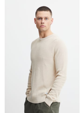 BLEND Strickpullover BHCodford crew pullove 20714336  Pullover mit Rippmuster in Beige