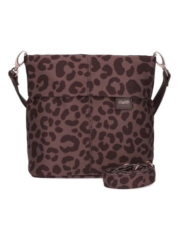 Zwei Mademoiselle.M Schultertasche 25 cm leo brown