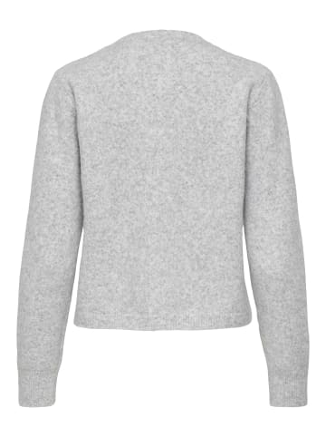 JDY Strickjacke in Light Grey Melange