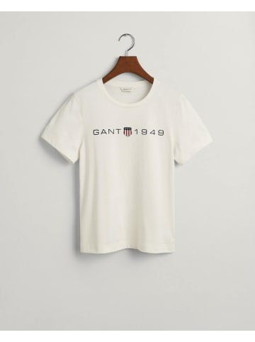 Gant T-Shirt in eggshell