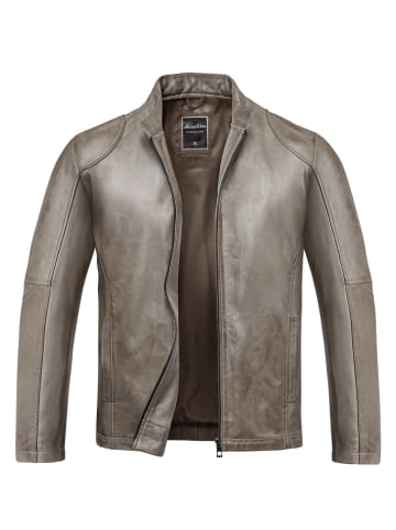 Amaci&Sons Lederjacke OKEMOS in Grau