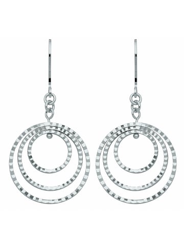 Adeliás Damen 925 Silber Ohrringe / Ohrhänger Ø 22,1 mm in silber