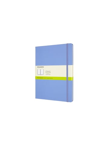 Moleskine Notizbuch mit festem Einband, 70g-Papier, Blanko "Classic" in Hortensien Blau