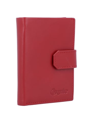 Esquire New Silk Geldbörse Leder 7,5 cm rot