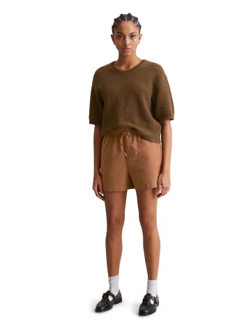 Marc O'Polo DENIM Kurzarm-Pullover regular in Melted Chocolate