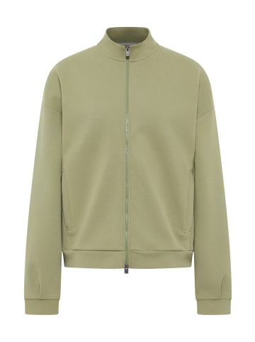 ELBSAND Zip-Jacke mit Stehkragen in Green Leaf