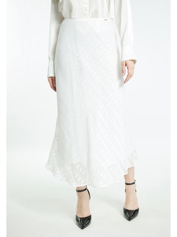 DreiMaster Damen Midirock in Wollweiss