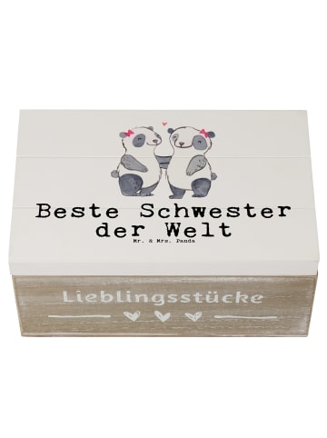 Mr. & Mrs. Panda schmuckkästchen Panda Beste Schwester der Welt ... in Weiß