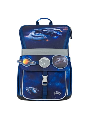 BAAGL Schulranzen Zippy in Blau Space Ship - 28x37x17cm