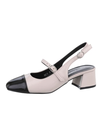 Ital-Design Pump in Beige und Schwarz