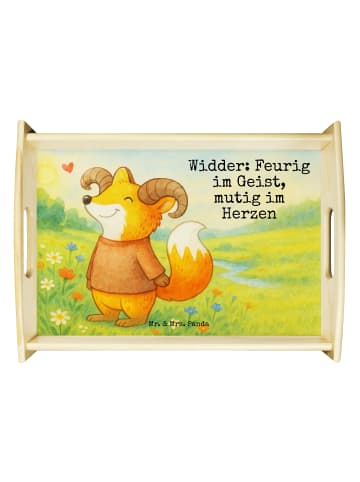 Mr. & Mrs. Panda Tablett Widder Astologie Design mit Spruch in Weiß