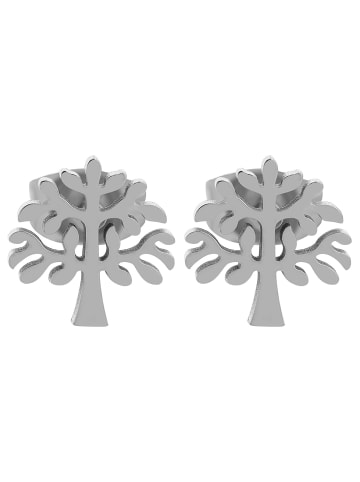 Adeliás Damen Ohrringe – Ohrstecker aus Edelstahl in silber