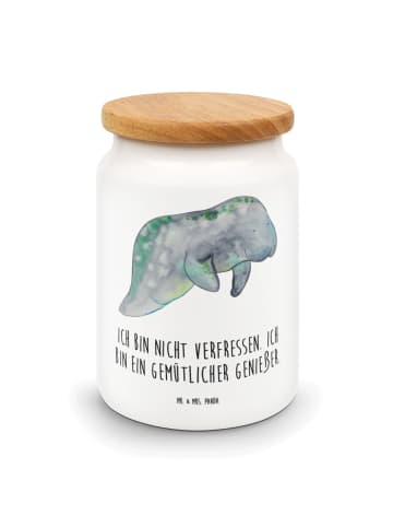 Mr. & Mrs. Panda Teedose Seekuh Chillen mit Spruch in Weiß