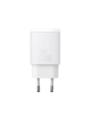 Wisam® Baseus Schnellladegerät 1xUSB 1xType-C 20W 3A Quick Charge 3.0 weiß