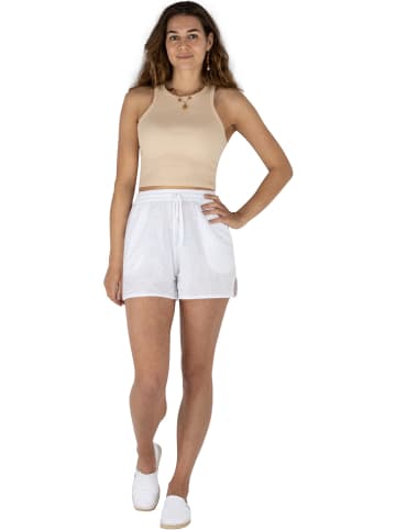 Janice Kurze Damen Musselin Hose Serres in Weiß