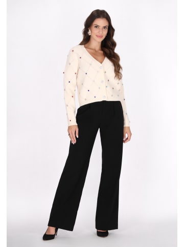 faina Damen Cardigan in Wollweiss