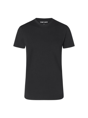 CAMP DAVID  T-Shirt 2er Pack in Schwarz