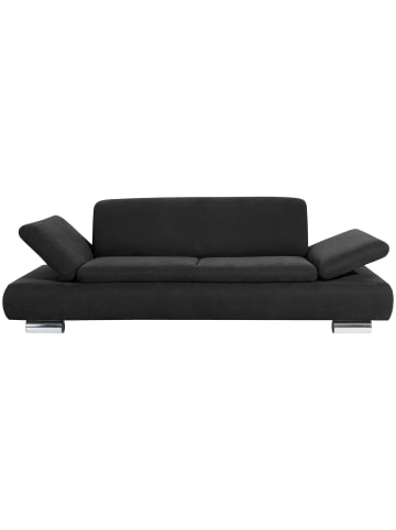 58 aufm Kessel SOFA 2,5-Sitzer Kaye Bezug Veloursstoff Metallfuß verchromt / schwarz
