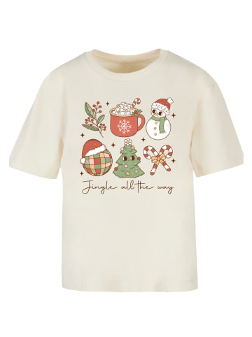 F4NT4STIC Tee Jingle All The Way Weihnachten Groove in Whitesand