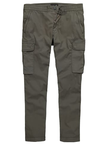 Men Plus Cargohose lang in dunkles graugrün