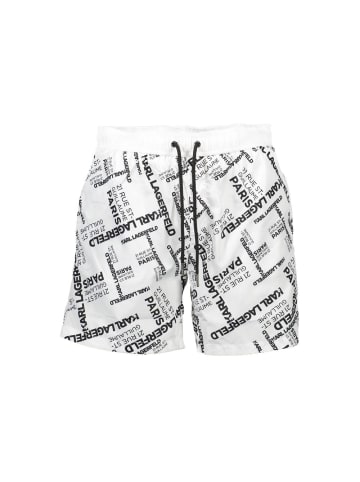 Karl Lagerfeld Weiß Polyester Herren Bade Boxershorts
