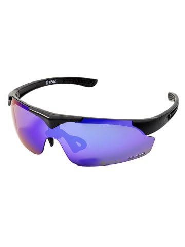 YEAZ SUNUP Magnet-Sport-Sonnenbrille in mattschwarz