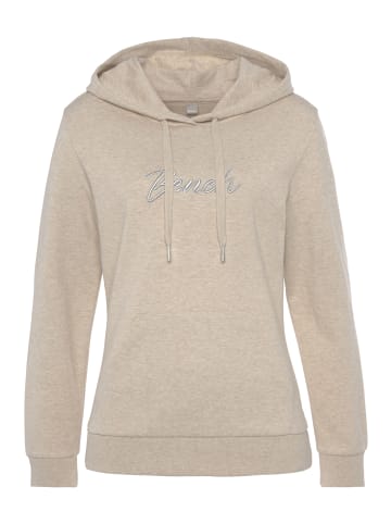 Bench Kapuzensweatshirt in beige meliert