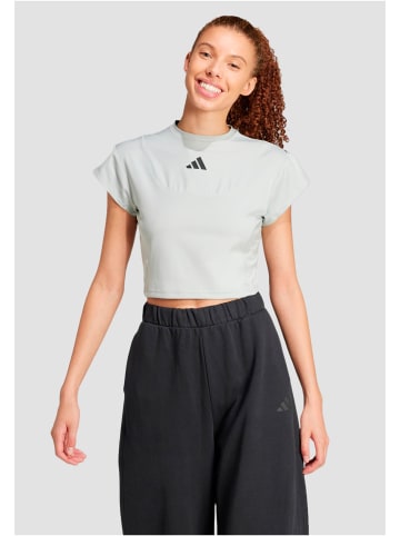 adidas Cropped T-Shirts in wonder silver