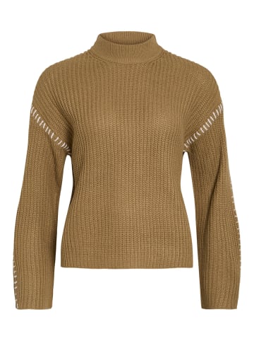 Vila Strickpullover in Gothic Olive