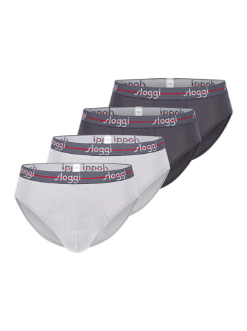 Sloggi Midi Slip / Unterhose Start in Grau / dunkelgrau