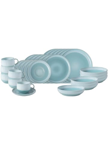 like. by Villeroy & Boch 30er Set Kombiservice Perlemor Aqua in blau
