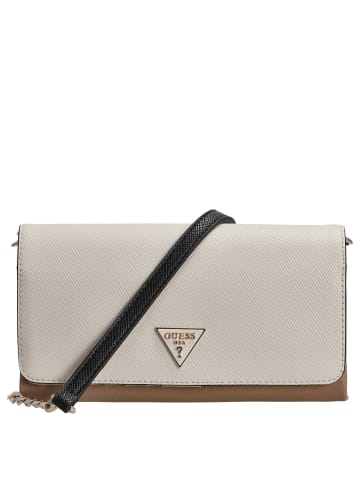 Guess Noelle II Xbody Flap - Umhängetasche 21 cm (garmet) in tan multi