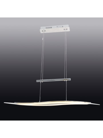 näve LED Pendelleuchte "WAVE" in chrome - (L)80 cm x (B)12.2 cm x (H)130 cm - EEK G