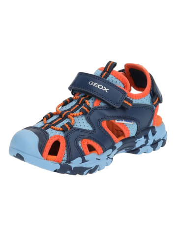 Geox Sandalen in Blau/Orange