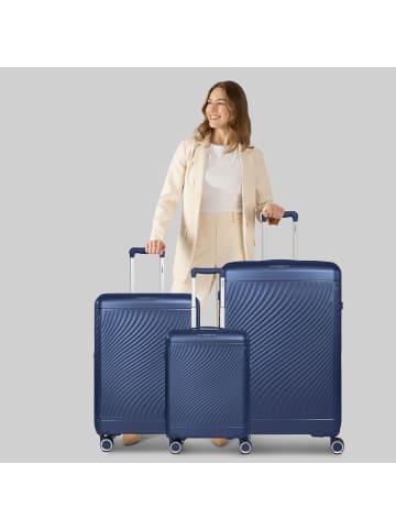 PICARD Vienna 4 Rollen Kofferset 3-teilig mit Dehnfalte in navy blue