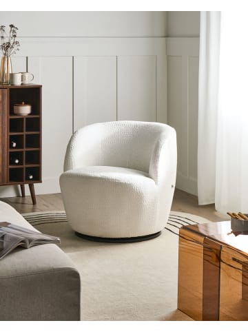 Beliani Sessel KUOLPA in Weiß - (W) 67 x (H) 69 x (L) 75 cm
