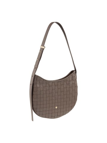 DuDu Hispani Schultertasche Leder 32 cm taupe