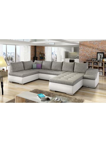 MF Design Gio Recamiere Rechts in Grau -  (L) 190 x (B) 351 x (H) 82 cm