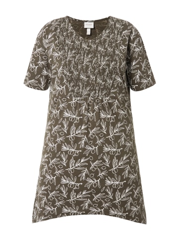 Ulla Popken Longshirt in khakibraun