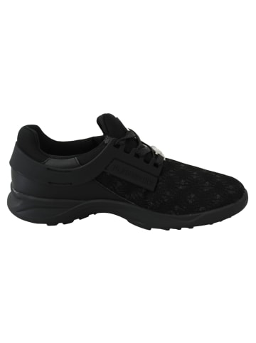 Plein Sport Schwarz Polyester Runner Beth Sneaker Schuhe