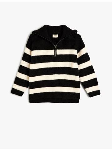 KOTON Sweater in Schwarz Gestreift