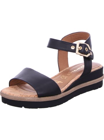 Tamaris Keilsandalette in schwarz