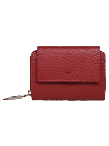 VLD VOi Leather Design Hirsch Hilary Geldbörse RFID Leder 14 cm in granat
