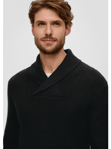 s.Oliver Strickpullover langarm in Schwarz