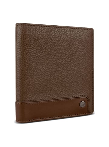 Bugatti Due Geldbörse RFID Schutz Leder 9 cm cognac