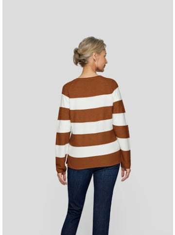 Rabe Streifenpullover für Damen in braun